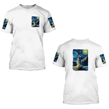 Discover Pug Starry Night 1 3D T Shirts