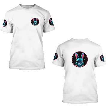 Discover Space Rabbit Astronaut Funny Galaxy Animals 3D T Shirts