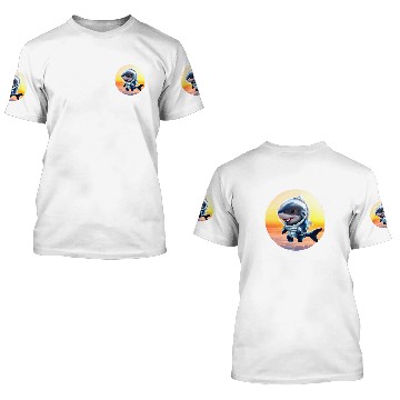 Discover Shark Astronaut 3D T Shirts