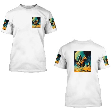 Discover The Space Cowboy Retro Scifi 3D T Shirts