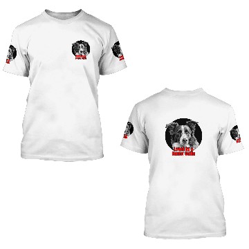 Discover Loved by a Border Collie Big Bold Graphic Design 3D T Shirts