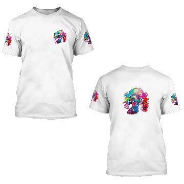 Discover Rainbow Poodle Designer Baseball Tees 3D T Shirts