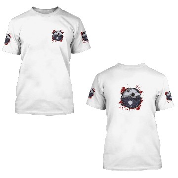 Discover Ying Yang wolfs Japanese wolfs Art Theme Grunge Style Baseball Tees 3D T Shirts