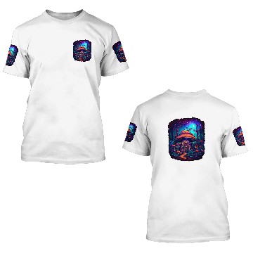 Discover Mushroom Magic Fantasy Shroom Art 3D T Shirts