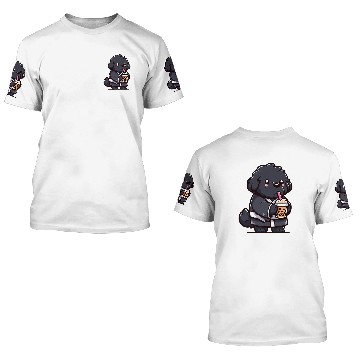 Discover Newfoundland Dog Bubble Tea Funny Boba 3D T Shirts