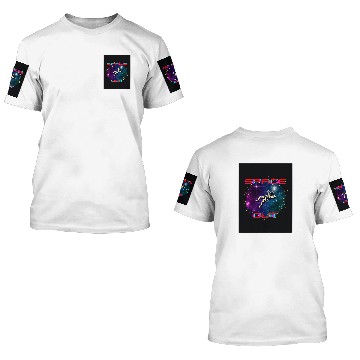 Discover Womens Space AF 1 Baseball Tees 3D T Shirts