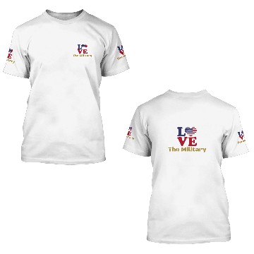 Discover Love The Military 3D T Shirts