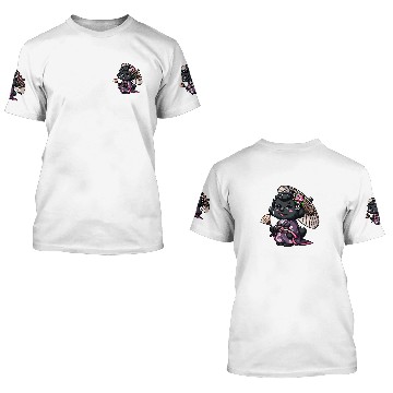 Discover Newfoundland Dog Kimono Funny Geisha 3D T Shirts
