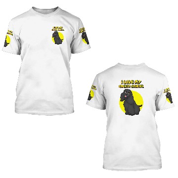 Discover I Love My Black Cocker Spaniel Zip 3D T Shirts