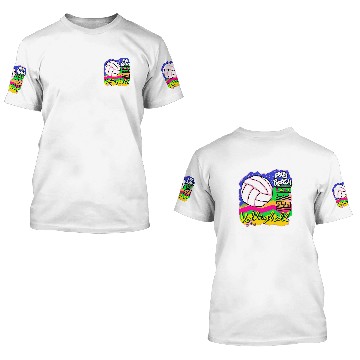 Discover Pro Beach Volleyball I Dig Fun Player Zip 3D T Shirts