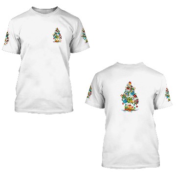 Discover Santa Reindeer Elf Calculators Accountant Tools As xmass Tree 3D T Shirts