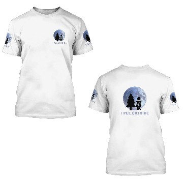 Discover Womens I Pee Outside I Love Peeing Outside Funny Camping Baseball Tees 3D T Shirts