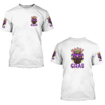 Discover Newfoundland Dog Mardi Gras 3D T Shirts