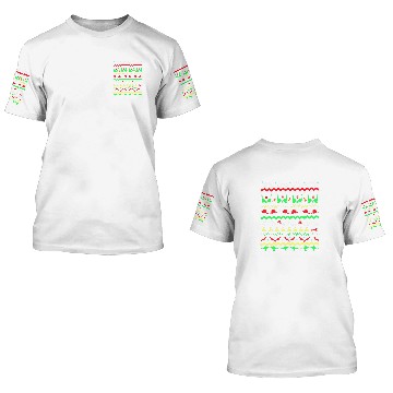 Discover Ugly Christmas Dinosaur Zip 3D T Shirts