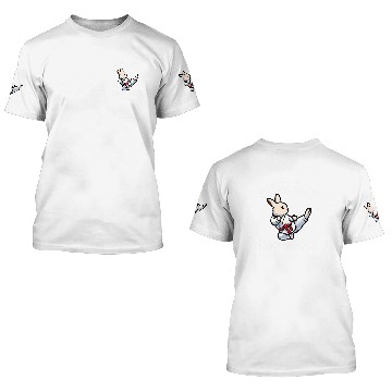 Discover Rabbit Cute But Dangerous 3 Zip 3D T Shirts