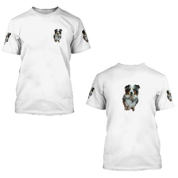 Discover Mini Aussie Australian Shepherd Blue Merle Baseball Tees 3D T Shirts