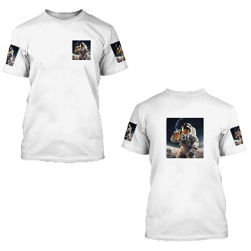 Discover Moon Astronaut Man On The Moon Spaceman drinking beer Baseball Tees 3D T Shirts