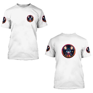 Discover Mouse in Space Cute Galaxy Astronaut Animals Baseball Tees 3D T Shirts