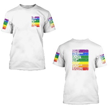 Discover vintages Retro Science Is Real Black Lives Matter Pride LGBT Baseball Tees 3D T Shirts