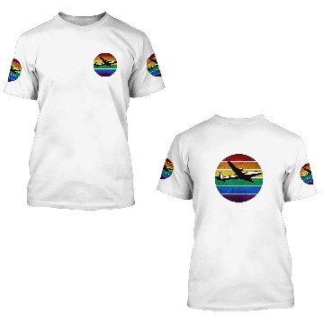 Discover Retro Plane Flight Pilot 3D T Shirts