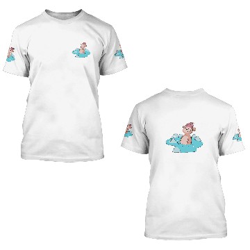 Discover Monkey Ice Bathing Trend Hobby 3D T Shirts