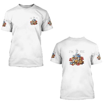 Discover Funny Skeletons Hand Im Okay Postal Worker Baseball Tees 3D T Shirts