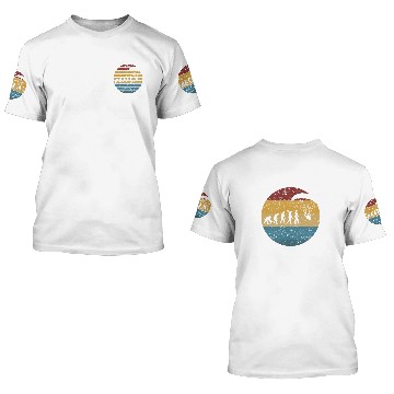 Discover Retro vintages Flying Paraglider Pilot Evolution Baseball Tees 3D T Shirts