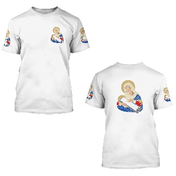 Discover Synth Virgin Mary Analog Producer Techno DJ Techno Baseball Tees 3D T Shirts