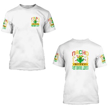 Discover Funny Nacho Average Pest Control Worker Mexican Cactus 3D T Shirts