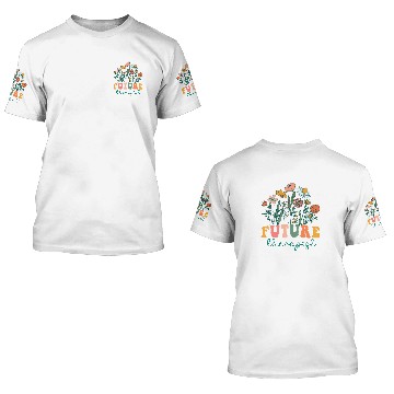 Discover Groovy Wildflower Future Therapist Tees 3D T Shirts