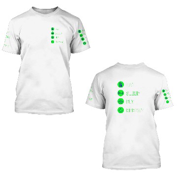 Discover Eat Sleep Fly Repeat Love to Fly Pilot or Flight Attendant 3D T Shirts