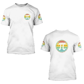 Discover Retro vintages Pi Day 314 Funny Math Lover Student Teacher 3D T Shirts