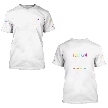 Discover Funny Testing Day Its Test Day Teacher Student Testing Baseball Tees 3D T Shirts