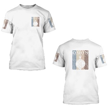 Discover Onion Periodic Table Elements Vegetables Farmer Retro 28 3D T Shirts