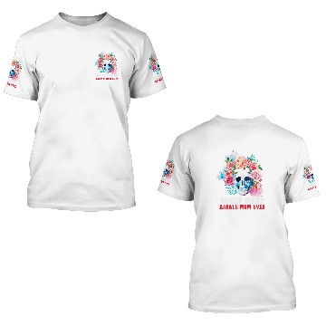 Discover Karate Mom Nicest Mean Candy Skull Baseball Tees 3D T Shirts