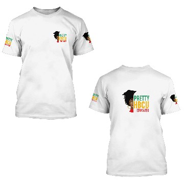 Discover HBCU College Student Pretty HBCU Educated Baseball Tees 3D T Shirts