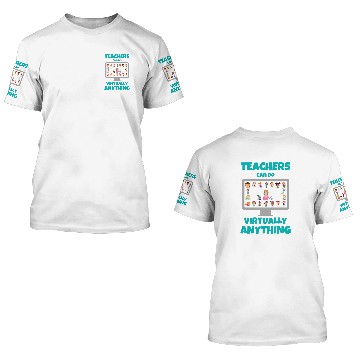 Discover Teacher Appreciation Gift From Student Funny Virtual Online Baseball Tees 3D T Shirts