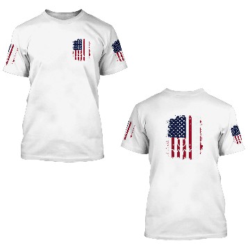 Discover Registered nurses Patriotic American flag RN Nursing student 3D T Shirts