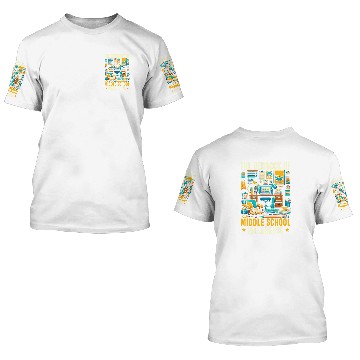 Discover Middle School Counselor Student Counseling Profession 3 3D T Shirts