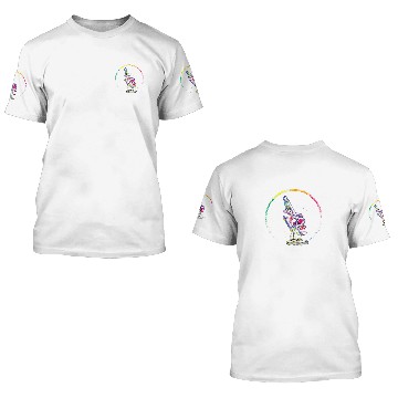 Discover microscope watercolor female scientist lab tech Zip 3D T Shirts