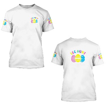 Discover Egg hunt supervisor matching easter eggs hunting group Zip 3D T Shirts