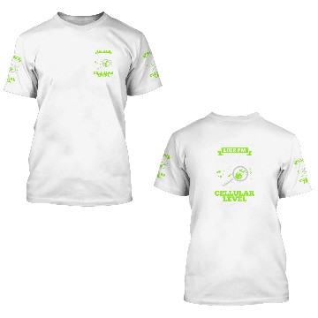 Discover Cellular Biology Biologist Physics Chemistry Scientist Zip 3D T Shirts
