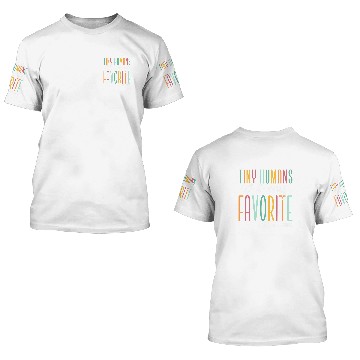 Discover Tiny Humans Are My Favorite Retro Preschool Teacher 3D T Shirts