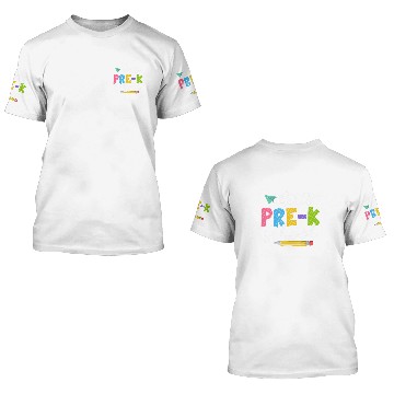 Discover Team Preschool Squad Hello Preschool Teacher 3D T Shirts