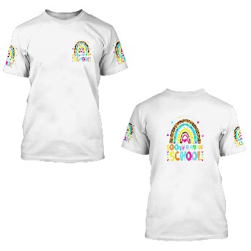 Discover Teacher Student 100 Day Where The Adventure Begin Rainbow 3D T Shirts