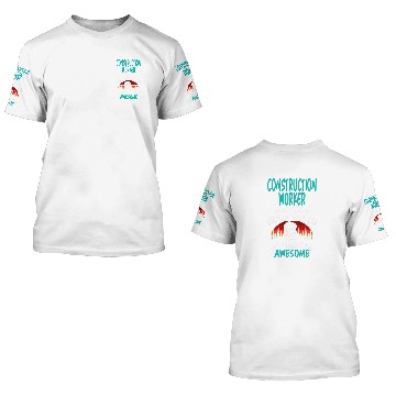 Discover Construction Worker Saurus Like Normal T Rexs Dinosaur 3D T Shirts