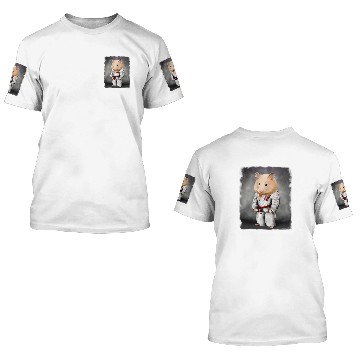 Discover Hamster Judo Karate Master in White Judogi 3D T Shirts