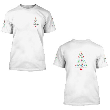 Discover Funny Pharmacy Christmas Tree Pharmacist Christmas Baseball Tees 3D T Shirts
