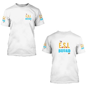 Discover English Second Language Teacher Team ESL Squad Language Baseball Tees 3D T Shirts