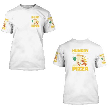 Discover Book Lover Student Reading Learning Studying Pizza 3D T Shirts